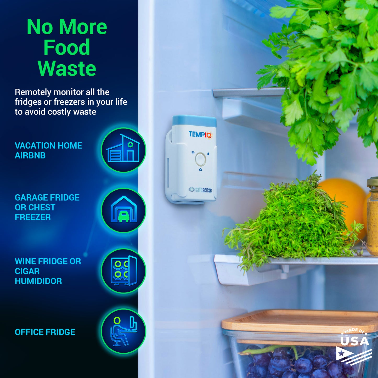 TempIQ WiFi Temperature & Humidity Sensor – Remote Monitoring with Alerts