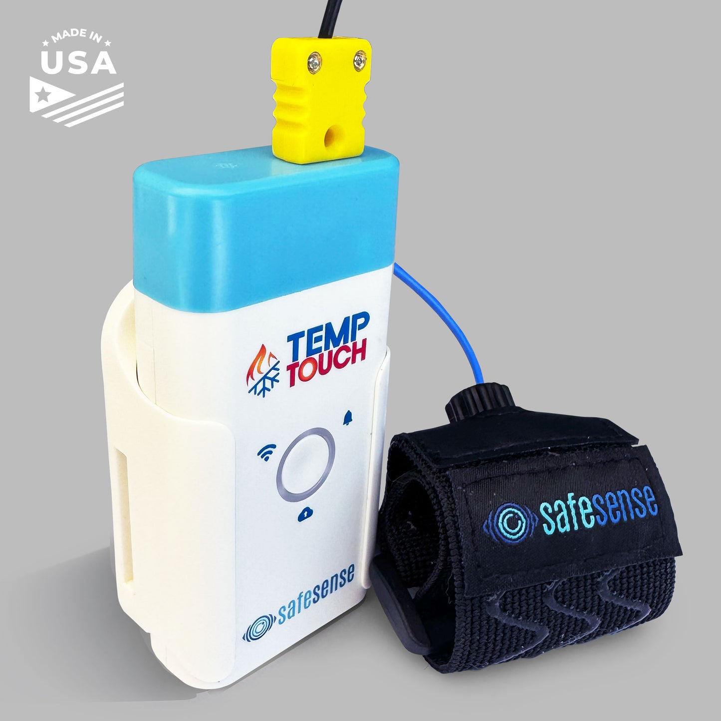 TempTouch Temperature Sensor with Pipe Strap – Freeze Alert & Remote Monitoring