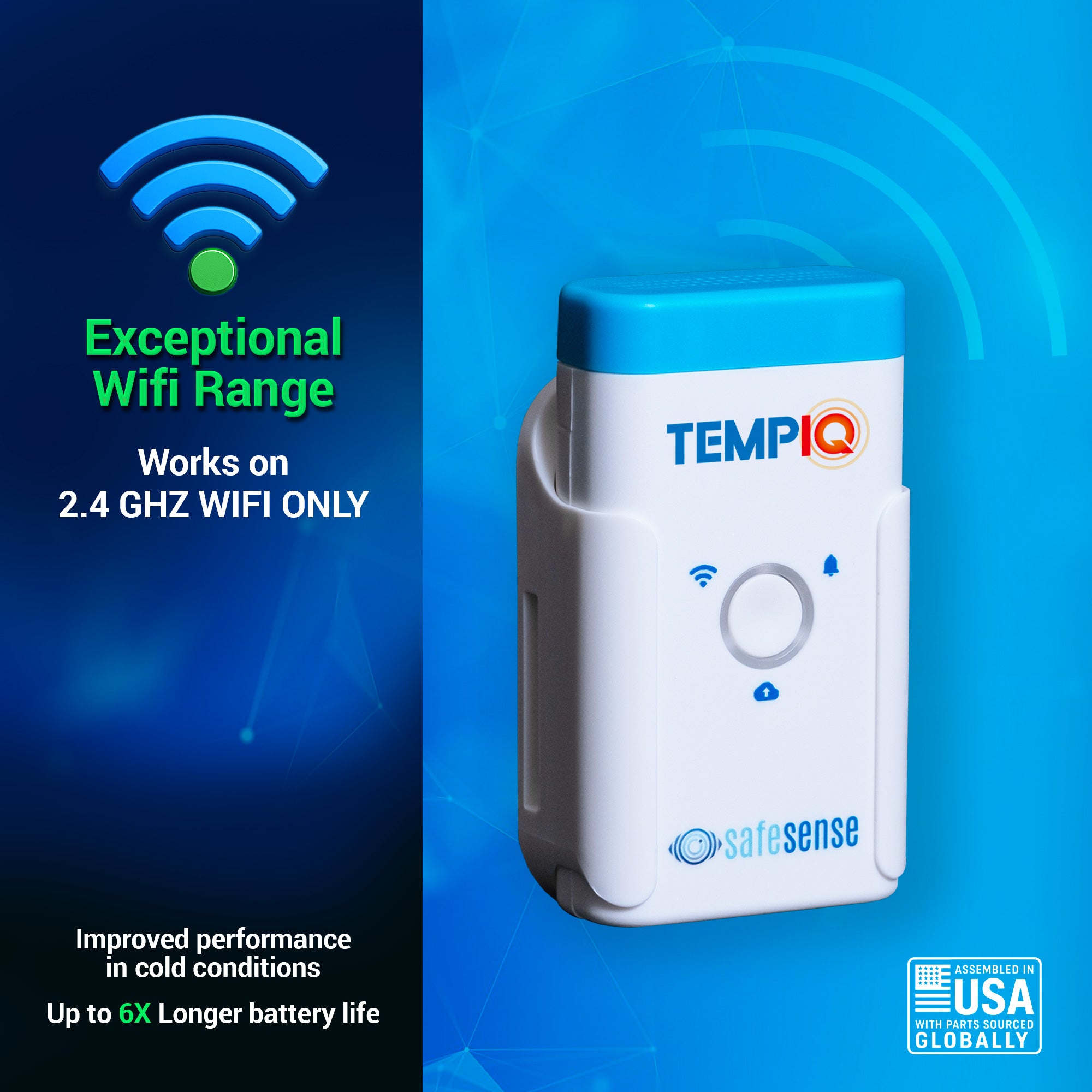 TempIQ WiFi Temperature & Humidity Sensor – Remote Monitoring with Alerts